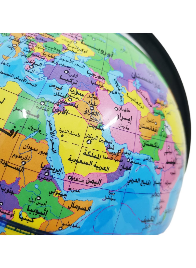 حسم كرة ارضية للتدريس في الفصول الدراسية مع سطح عالي الدقة مقاوم للماء وسطح قابل للكتابة، كرة ارضية دوارة 360 درجة للتعليم والمكتب - Image 4