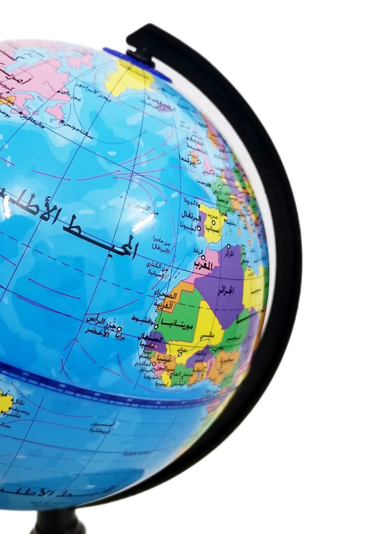 كريتر  كرة ارضية للتدريس في الفصول الدراسية مع سطح عالي الدقة مقاوم للماء وسطح قابل للكتابة، كرة ارضية دوارة 360 درجة للتعليم والمكتب - Image 2