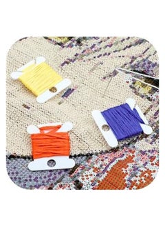 KASTWAVE 120 Pcs Plastic Floss Bobbins For Cross Cotton Thread Craft DIY Sewing Storage Thread Organizer Holder Embroidery Thread Cards Cross Stitch Bobbin  - Image 5