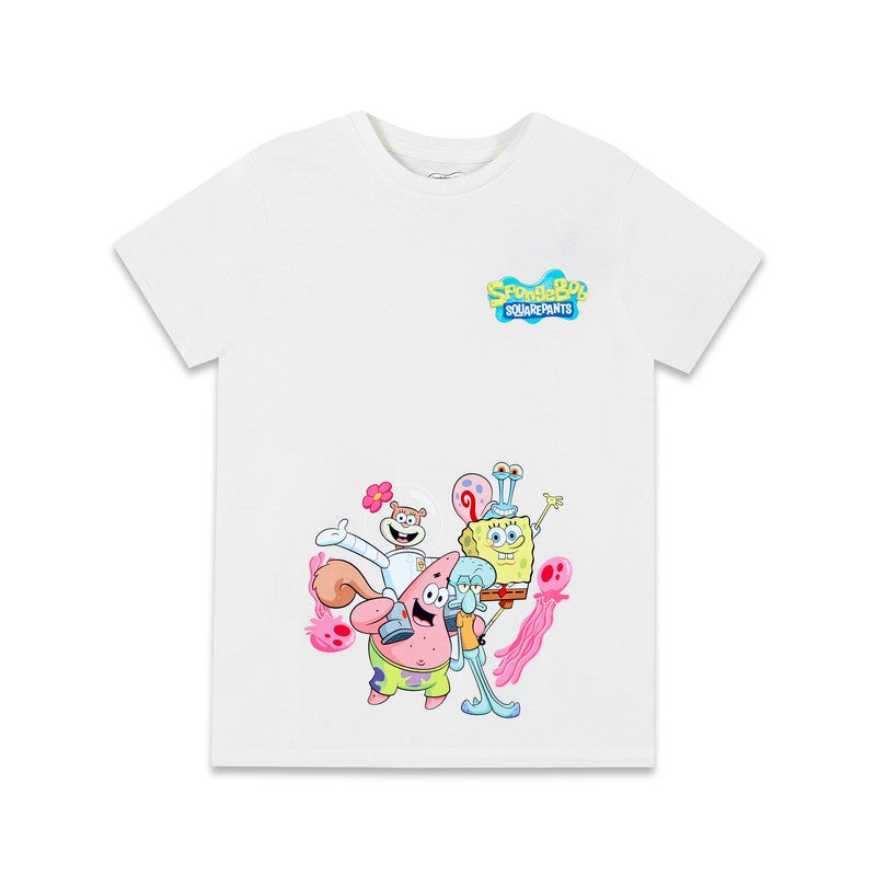 Nickelodeon Sponge Bob Square Pants Kids Boy's T-Shirt - Image 1