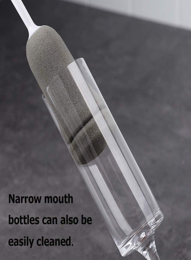 UNIQUE CART® Bottle Brush, 12 Bottle Cleaner for Baby Bottles, Hydro Flask, Vacuum Sports Bottle, Vase and Glassware, Bottle Brush for Washing Narrow Neck Containers Small Diameter (White) - Image 5