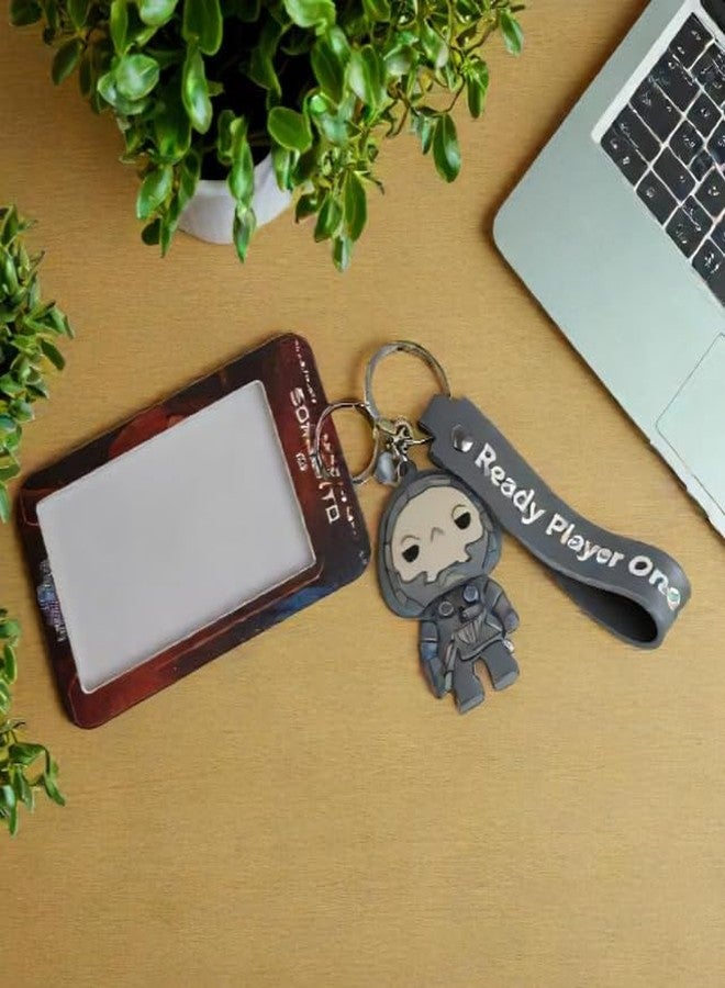 JAGMAG 1 pcs Superhero Animation Movie I Card Holder with Keychain: Protecting Student IDs in Style,Cartoon Lanyard ID Holder, ID Badge Holder 2 Sided Name Badge Holder Keychain Lanyard for Kids - Image 3