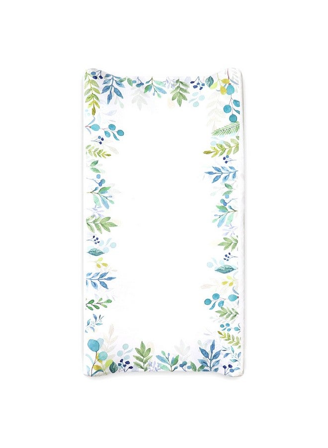 Diaper Changing Pad Cover Changing Table Cover Forest Changing Pad Covers Jersey Knit Changing Table Sheets Gender Neutral Crib Bedding Covers For Baby Boy Girl (White Leaf)…
