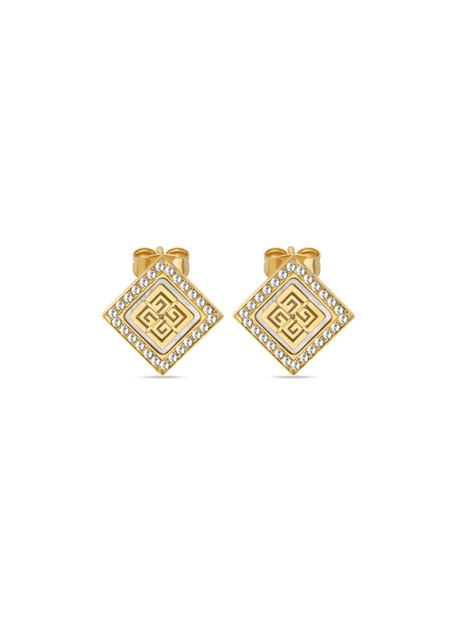 Guy Laroche Clara Gold Plated Earrings for Women's