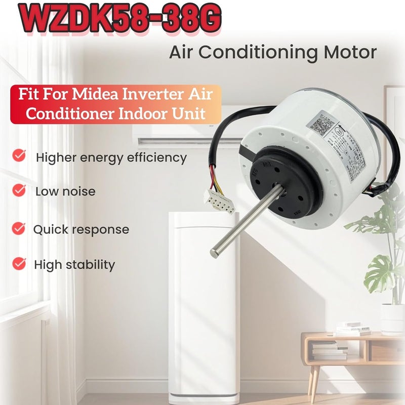 IXGPUTS Air Conditioning Motor WZDK58-38G SIC-55CVL-F159-1 DC Brushless Motor, 310V 58W 1350r/min CCW Inverter Air Conditioner Brushless DC Motor for air Conditioner - Image 3