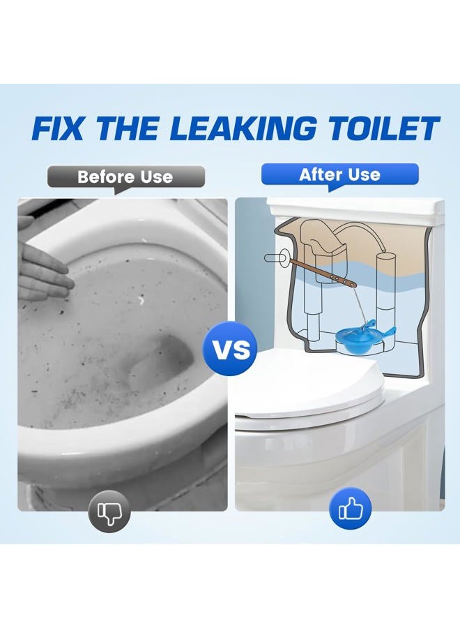 Ullnosoo Gerber Toilet Flapper Replacement, 3 inch Toilet Stopper Kit for Gerber 99-788 with 2 Toilet Handle Chains Fits 3 inch Toilet Flush Valve, Water Saving, Easy to Install - Image 3