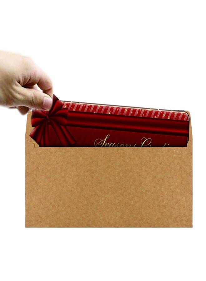 Bonfasvo 120 Pack #10 Brown Kraft Security Envelopes 4-1/8 x 9-1/2 inches Self Seal - Image 4