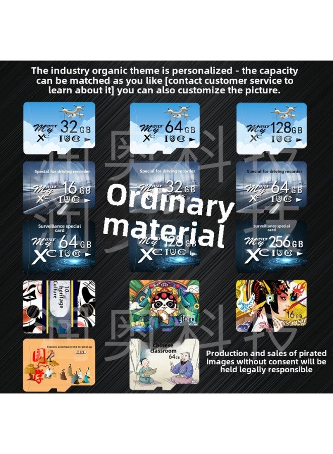 128G Memory Card Class10 High-speed Mobile Phone Storage Card SD Card TF Card Flash Card High-speed Memory Card Wholesale-Color:Black-Capacity:64GB-quality U3  - Image 3