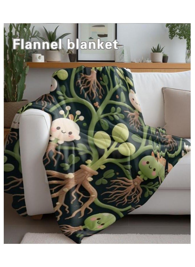 عام بطانية رقيقة من الفانيلا (دافئة ومريحة، ومناسبة للنوم واستخدام الألعاب وإزالة الغبار ومقاومة للرمل) 150 سم * 200 سم - 1024 - Image 1