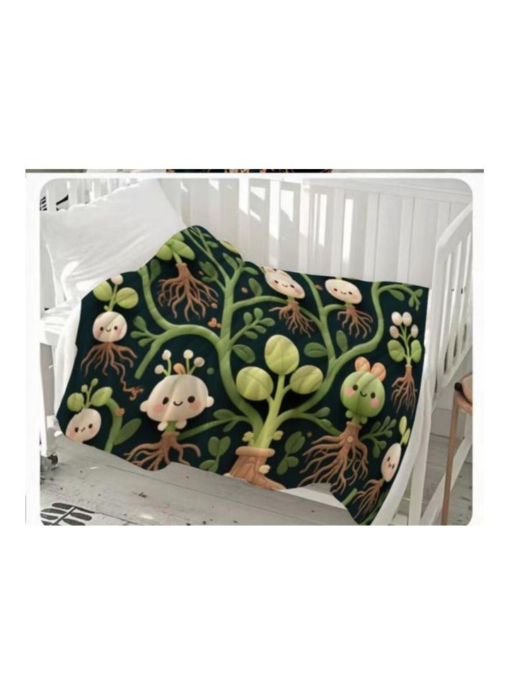 عام بطانية رقيقة من الفانيلا (دافئة ومريحة، ومناسبة للنوم واستخدام الألعاب وإزالة الغبار ومقاومة للرمل) 150 سم * 200 سم - 1024 - Image 3