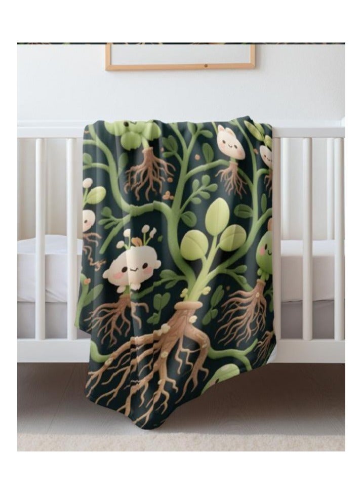 عام بطانية رقيقة من الفانيلا (دافئة ومريحة، ومناسبة للنوم واستخدام الألعاب وإزالة الغبار ومقاومة للرمل) 150 سم * 200 سم - 1024 - Image 4