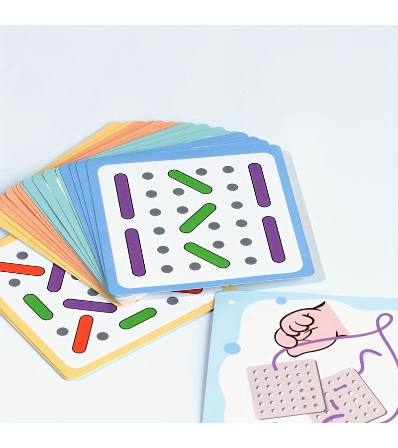 Threading Game Toy For Children Develops Focus Patience Fine Motor Skills Hand Eye Coordination Holiday Gift - Image 3