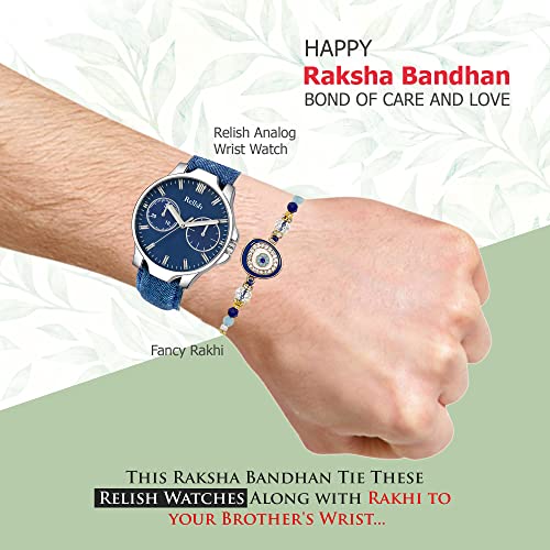 Relish Analog Watch, Wallet, Rakhi, Roli-Chawal | Rakhi Gift for Brother | Rakshabandhan Gift Combo Set - Image 4