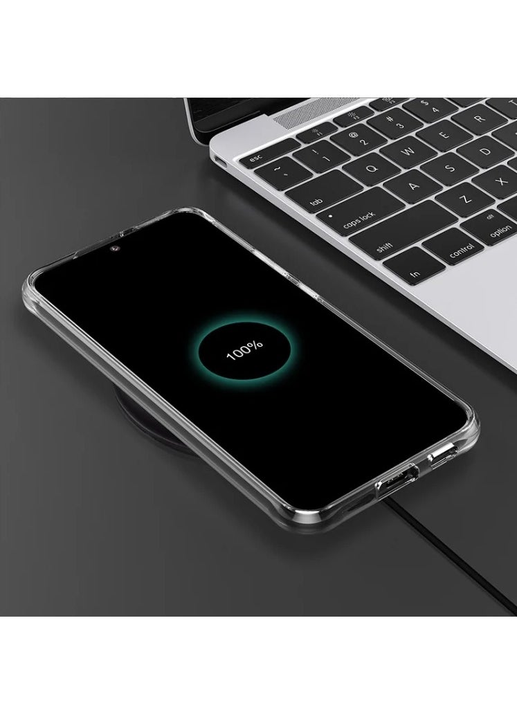 Protection package for the Galaxy S23 Ultra (Samsung Galaxy S23 Ultra), high-quality and clear silicone protection case, supports MagSafe wireless charging, nano HD screen protector, camera lens(3in1)