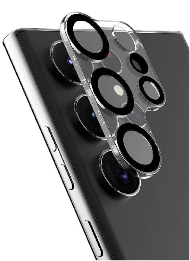 Protection package for the Galaxy S23 Ultra (Samsung Galaxy S23 Ultra), high-quality and clear silicone protection case, supports MagSafe wireless charging, nano HD screen protector, camera lens(3in1)