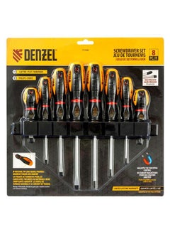 NIBEMINENT 8-In-1 Comfort Grip Screwdriver Set Yellow/Black 12.2x12.2x1.57cm  - Image 4