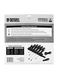 NIBEMINENT 8-In-1 Comfort Grip Screwdriver Set Yellow/Black 12.2x12.2x1.57cm  - Image 5