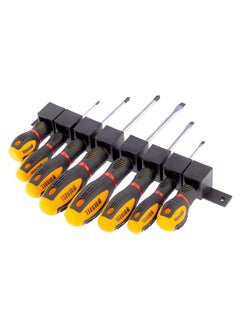 NIBEMINENT 8-In-1 Comfort Grip Screwdriver Set Yellow/Black 12.2x12.2x1.57cm  - Image 3