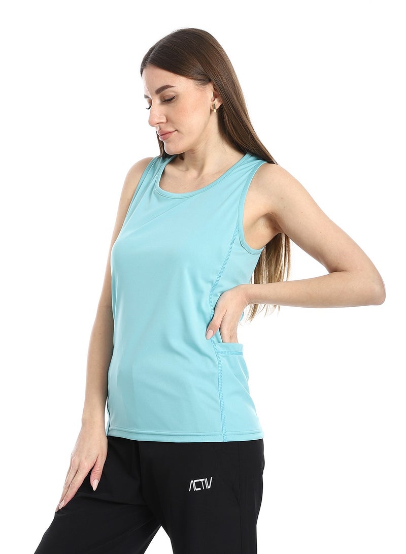Caesar Women's Cut Sports T-Shirt with Side Pockets - Image 3