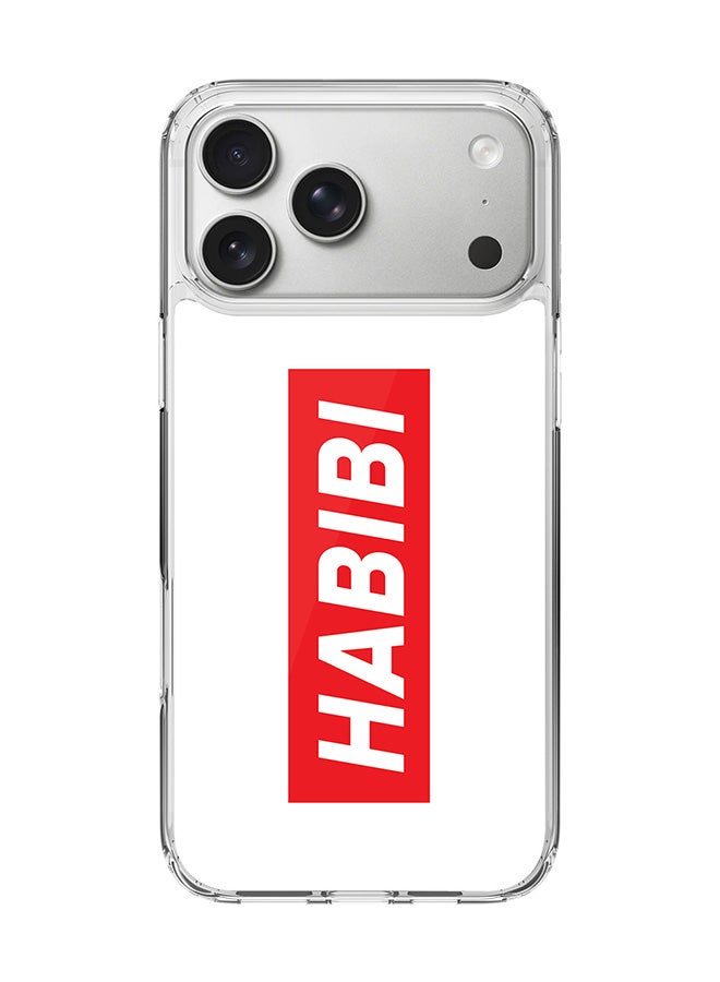 Stylizedd Classic Clear MagSafe Case for iPhone 17 Pro Max , Hybrid Soft Case Flexible Edges Anti Drop TPU PC Gel Thin Transparent Cover [ Designed for iPhone 17 Pro Max ] - Habibi