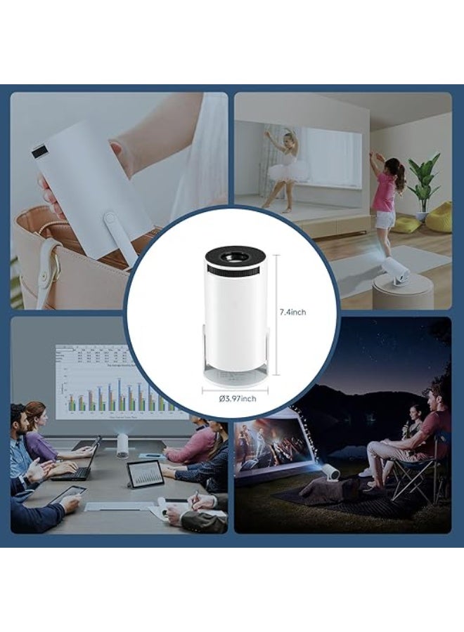 Mini 4K Projector – Smart Portable Android 11 Projector with 1080P Full HD, WiFi 6, Bluetooth 5.0 – 130" Display – Built-In Netflix & Apps – Home Cinema On-the-Go - Image 2