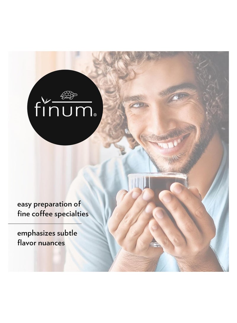 Finum Set of 60 One Cup Coffee Filters + Holder - 60 Coffee Filters for the Cup + Holder, Paper Filter, Filter for Coffee Powder, 60 Cup Filters, Coffee Maker for Cups - 1 Piece/60 Filters - Image 2
