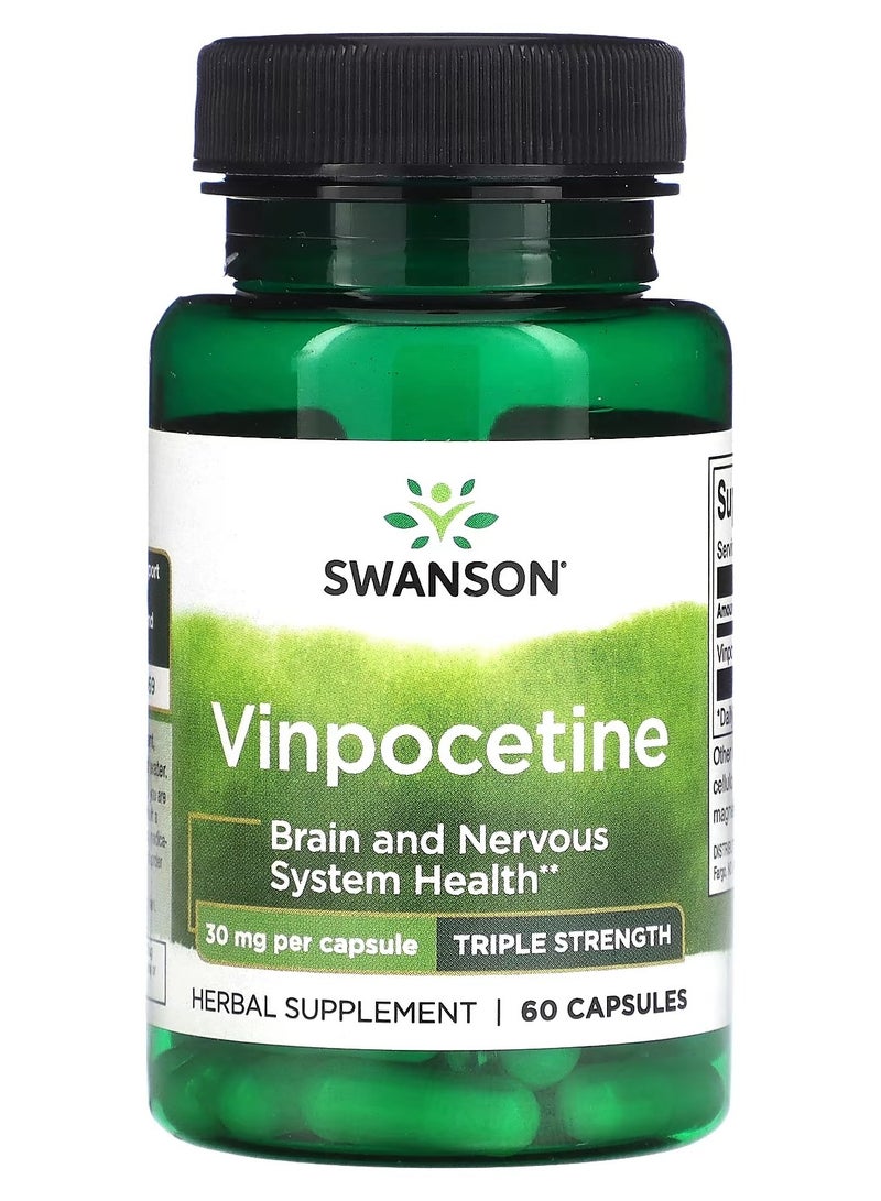 Swanson, Vinpocetine, 30 mg, 60 Capsules