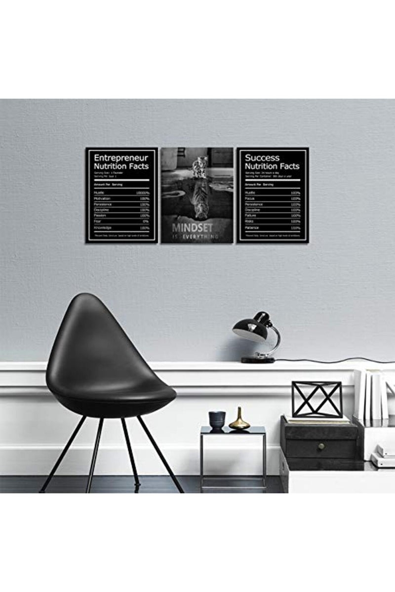 KAWAHONE Motivational Mindset Canvas Wall Art - Image 2
