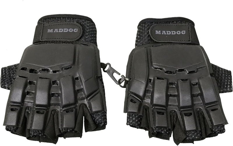 MAddog Tactical Half-Finger Paintball Airsoft Gloves - Image 1
