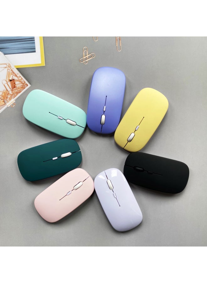 Wireless Bluetooth Mouse For Ipad Mobile Phone Tablet Keyboard 2.4gusb Dual-mode Single-mode Silent Charging-Color:Dual-Mode Mouse: Sky Blue - Image 4