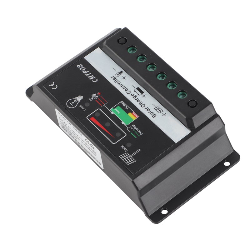 Portable Safety 30A 12/24V Solar Panel Battery Regulator Charge Charging Controller - Image 2
