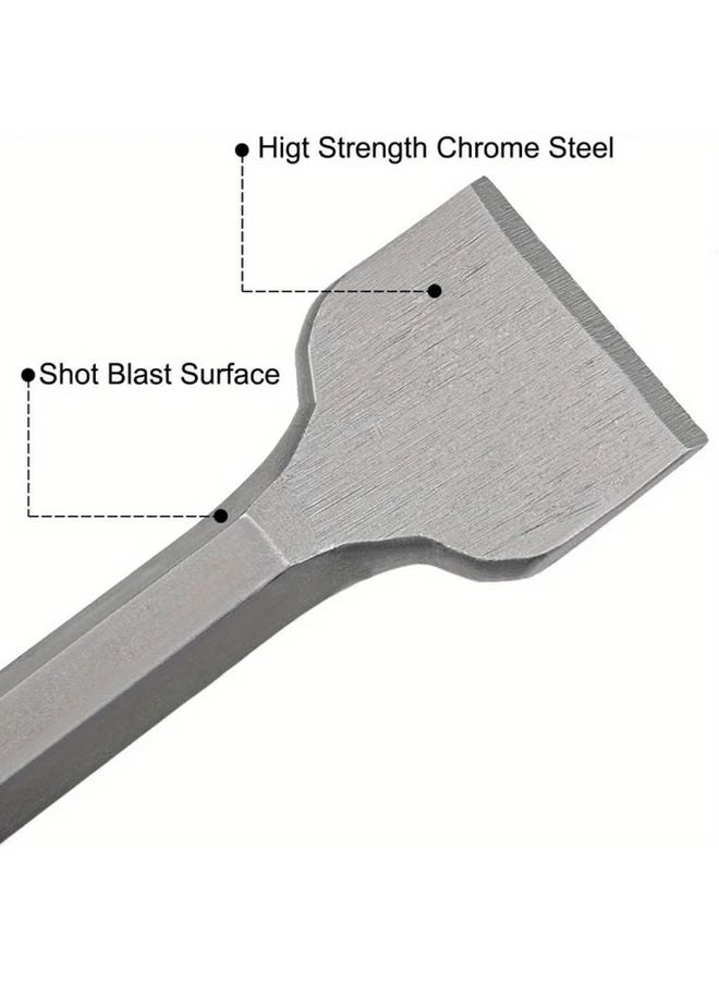 1 Set Stainless Steel Masonry Drill Bit Hex Shank Scraping Chisel Tool For Electric Jack Hammers - Image 4