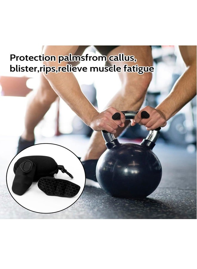 JVSCAM Anti-Slip Workout Grips - Ergonomic Rubber Hand Protector Gloves for Weight Lifting, Pull-Ups, Gym Training and Exercise, for men and women - Image 4