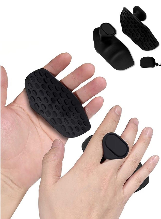 JVSCAM Anti-Slip Workout Grips - Ergonomic Rubber Hand Protector Gloves for Weight Lifting, Pull-Ups, Gym Training and Exercise, for men and women - Image 1