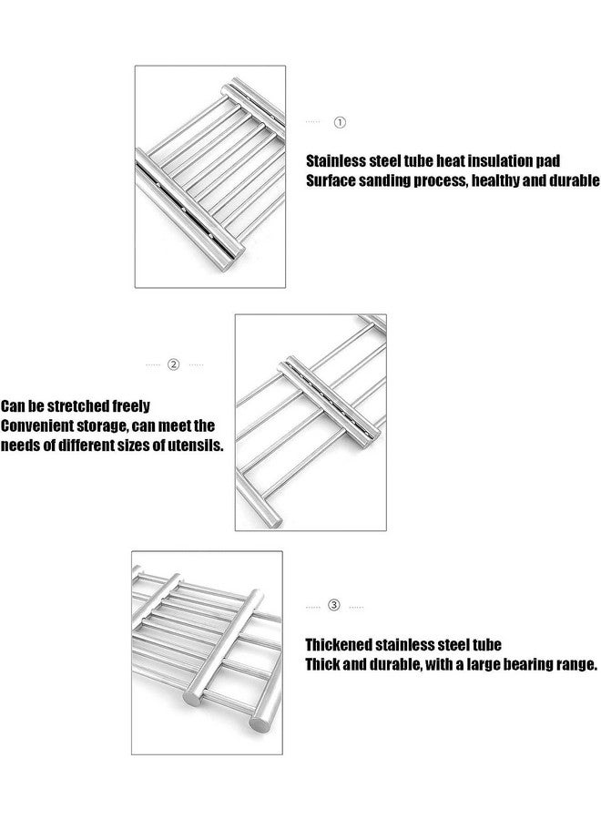 CYROX Stainless Steel Adjustable Cooking Pot Coaster & Heat Insulation for Dining Tableware Insulation Pad - Home Accessories (1PCs) - Image 5