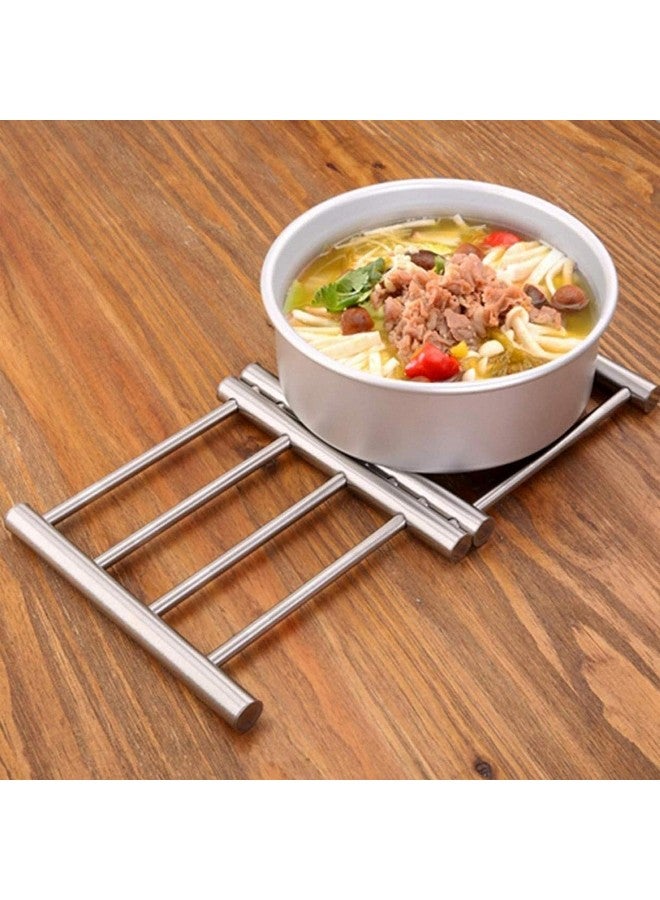 CYROX Stainless Steel Adjustable Cooking Pot Coaster & Heat Insulation for Dining Tableware Insulation Pad - Home Accessories (1PCs) - Image 4