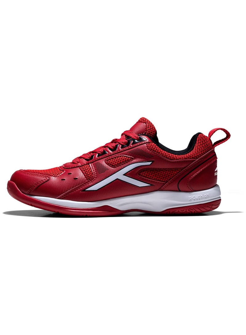 HUNDRED Raze Non-Marking Professional Badminton Shoes for Men | Size: UK 4/US 5/EU 38 | Material Upper: Polyester, Sole: Rubber | Suitable for Indoor Tennis/Squash/Table Tennis/Basketball & Padel - Image 1