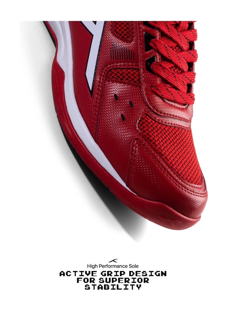 HUNDRED Raze Non-Marking Professional Badminton Shoes for Men | Size: UK 4/US 5/EU 38 | Material Upper: Polyester, Sole: Rubber | Suitable for Indoor Tennis/Squash/Table Tennis/Basketball & Padel - Image 5