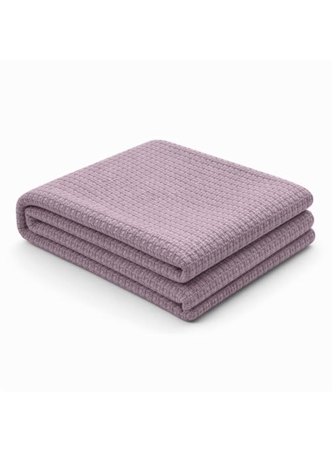 Relax Egyptian cotton Milan throw blanket,ultra-soft & lightweight with an elegant woven design ,king size 255x225 cm ,Kashmir Color - Image 1