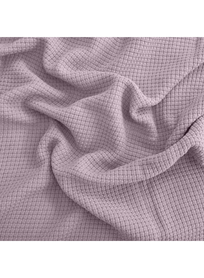Relax Egyptian cotton Milan throw blanket,ultra-soft & lightweight with an elegant woven design ,king size 255x225 cm ,Kashmir Color - Image 3