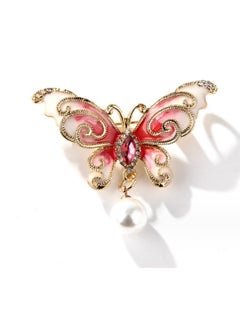 New Minimalist Gold Cloud Patterned Butterfly Brooch