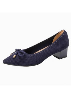 Shougu Single Shoe Women's Thick Heel Versatile Shoes 