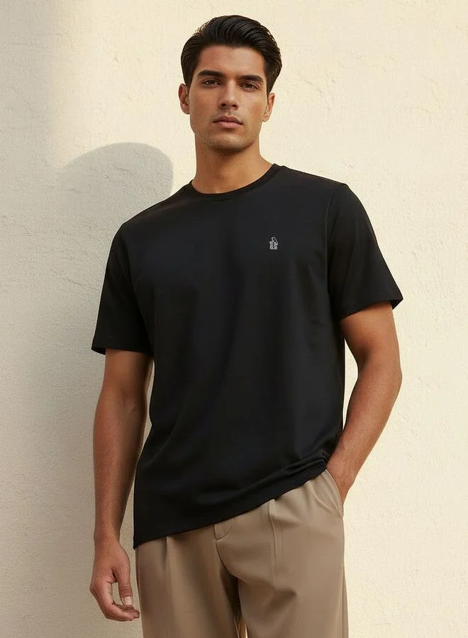 إمبيرور Emperor Men Regular Fit Crew Neck Short Sleeve T-shirt