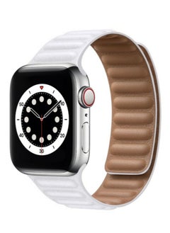 Compatible with Apple Watch Band 45mm,Genuine Leather Watch Strap Replacement for Apple Watch Series 7/