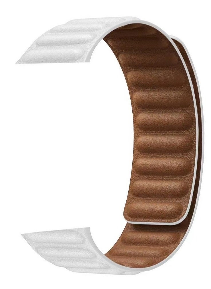 ELTRAZONE - Compatible with Apple Watch Band 45mm,Genuine Leather Watch Strap Replacement for Apple Watch Series 7/ - Image 1