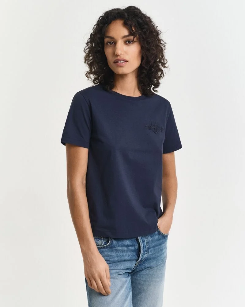 GANT Regular Tonal Shield Ss T-Shirt
