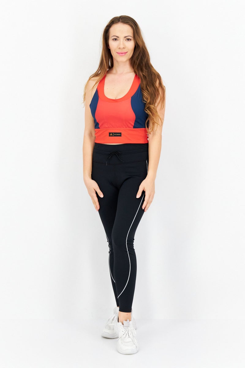 Adidas Women Sportwear Fit Padded Sports Bra, Red - Image 3