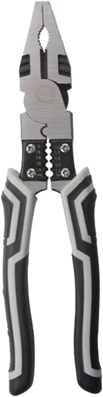 JAGDIV Needle Nose Plier Hardware Combination Pliers with Wire Stripper Universal Diagonal Pliers Tools Screw Gripping Long Nose Crimper - Image 1