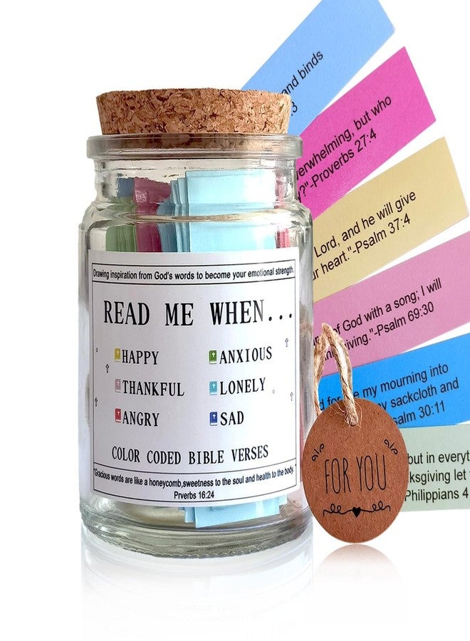 VANWYCHEN The Hope Jar: Bible Verses Read Me When - Scripture Prayer Jar With Colored Verses - Faith-Based Gifts for Women and Church - Image 1