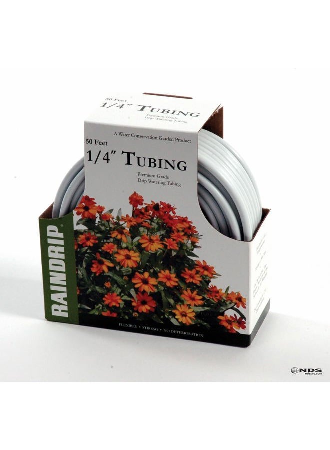 Raindrip R255DT 1/4-Inch Drip Irrigation Supply Tubing, 50 Foot, , for Drip Irrigation, Drip Emitters, Irrigation Parts, Systems, White Polyethylene - Image 5